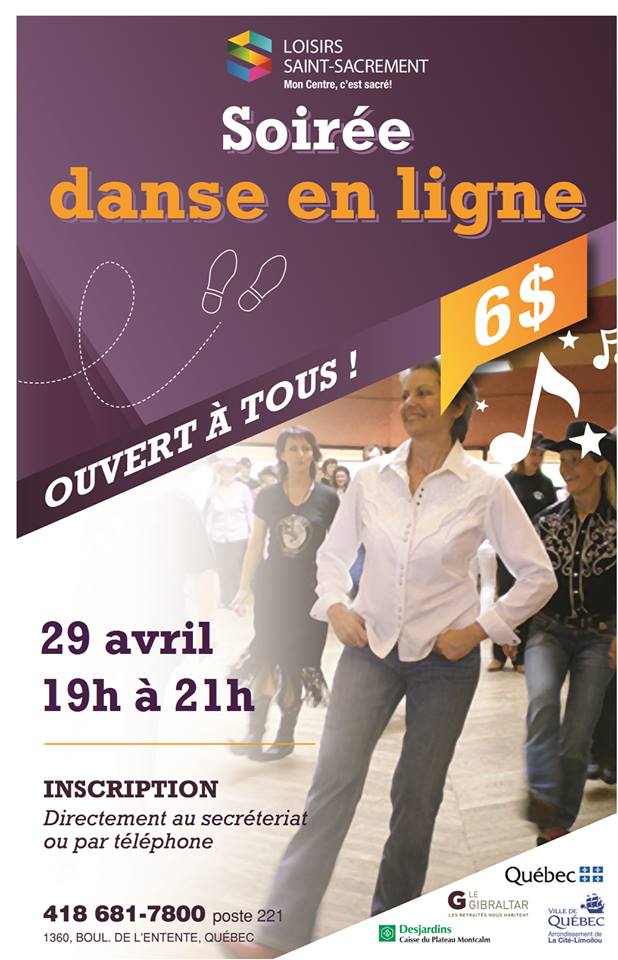 Danse en ligne des Loisirs Saint-Sacrement