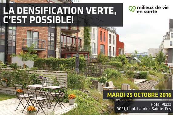 Invitation au colloque « La densification verte, c’est possible»