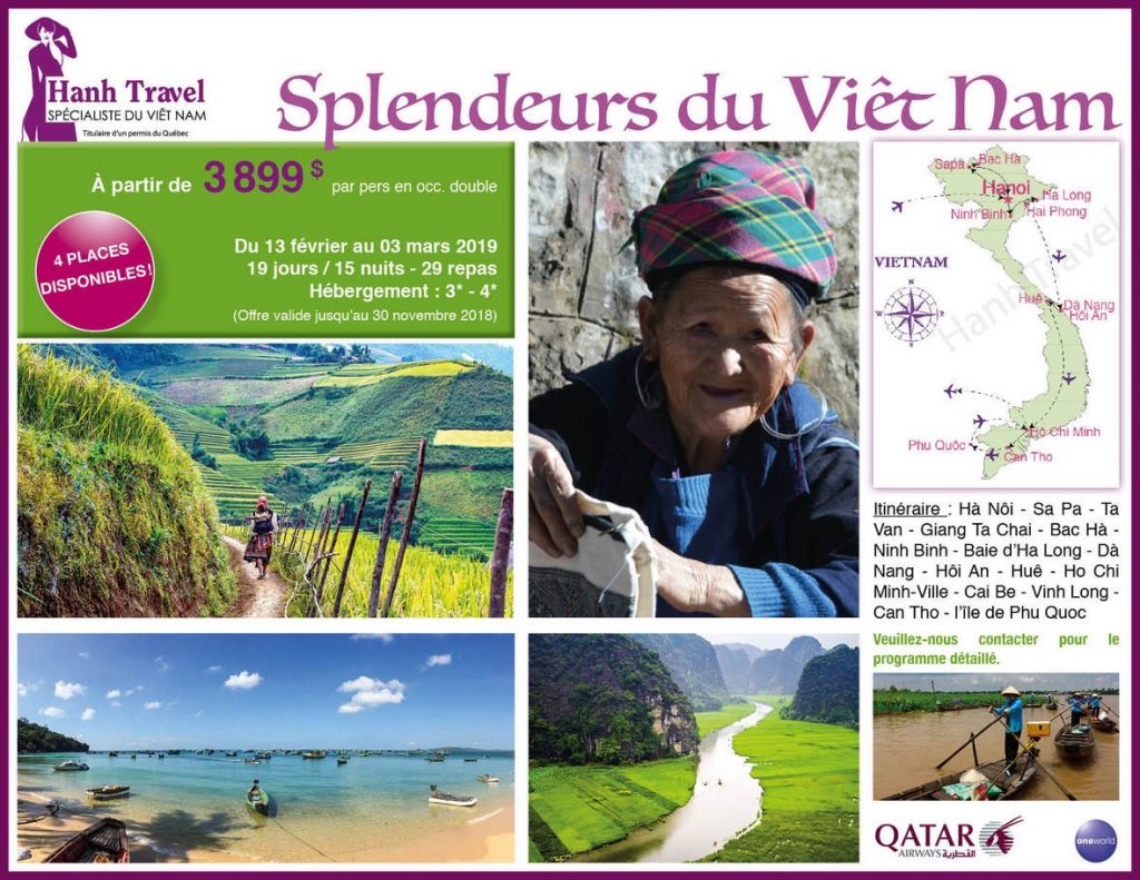 Splendeurs du Viêt Nam – 4 places disponibles !