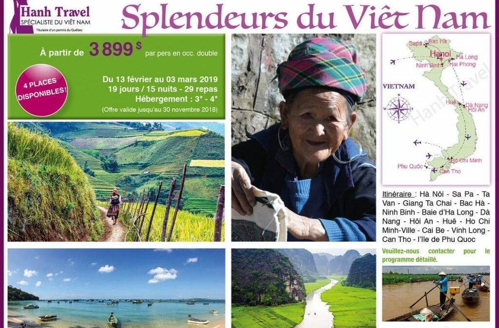 Splendeurs du Viêt Nam – 4 places disponibles !
